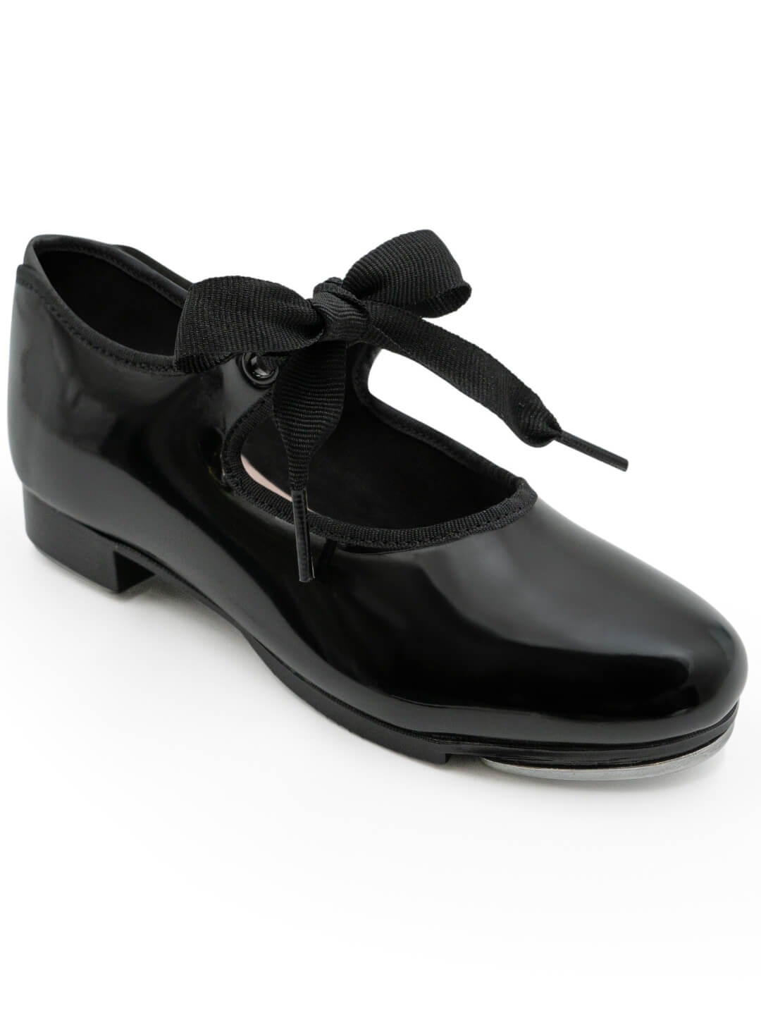 Jr. Tyette Tap Shoe – Child's classic tap shoes with a secure buckle strap - black